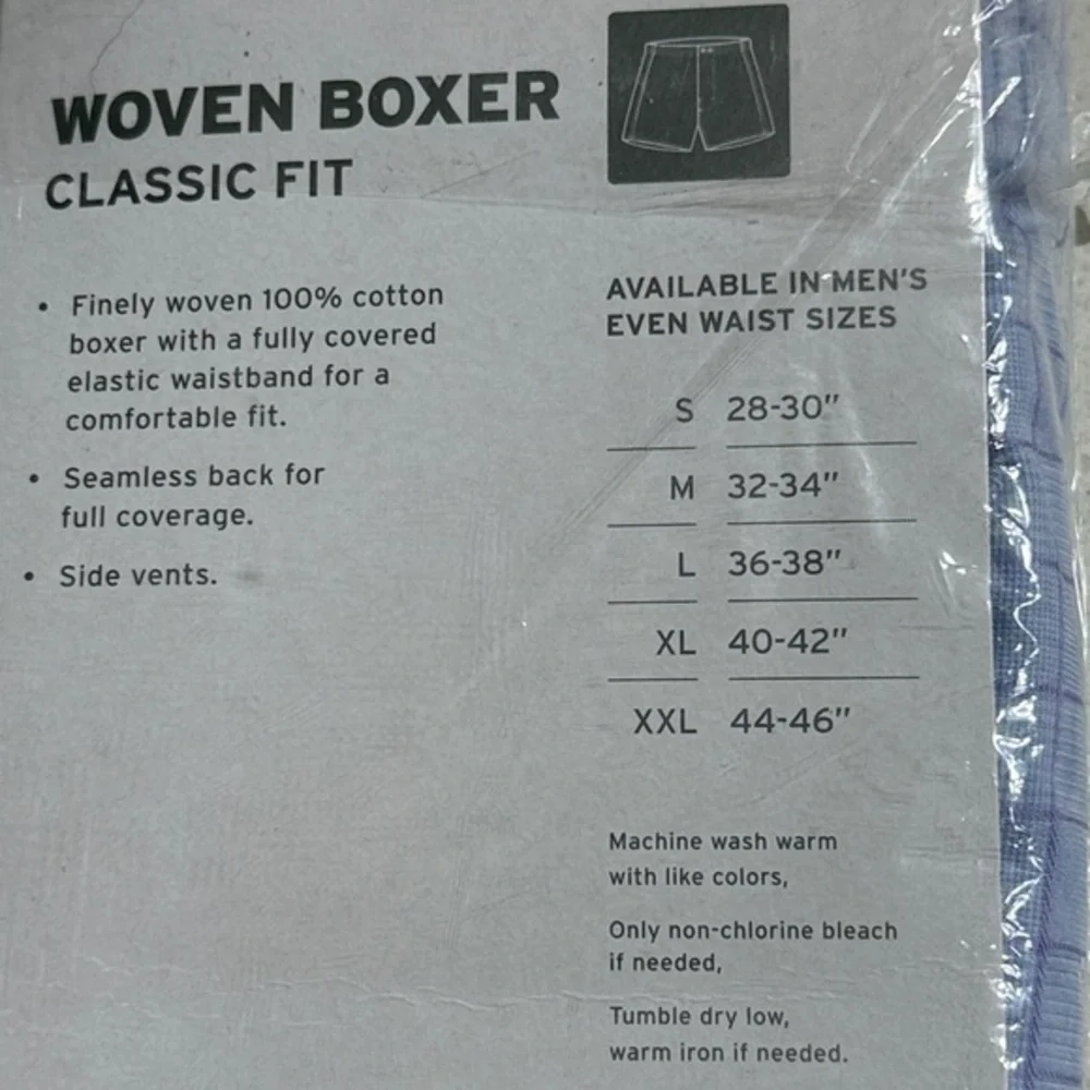 Nordstrom Woven Boxers Lavender Good Grid Plaid Cotton SZ‎ 44